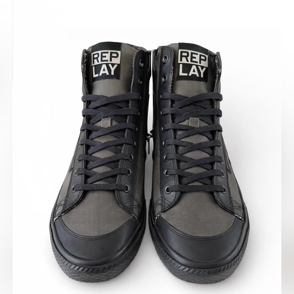 Replay Men’s High-Top Sneakers Boots Charcoal Grey Eu 43